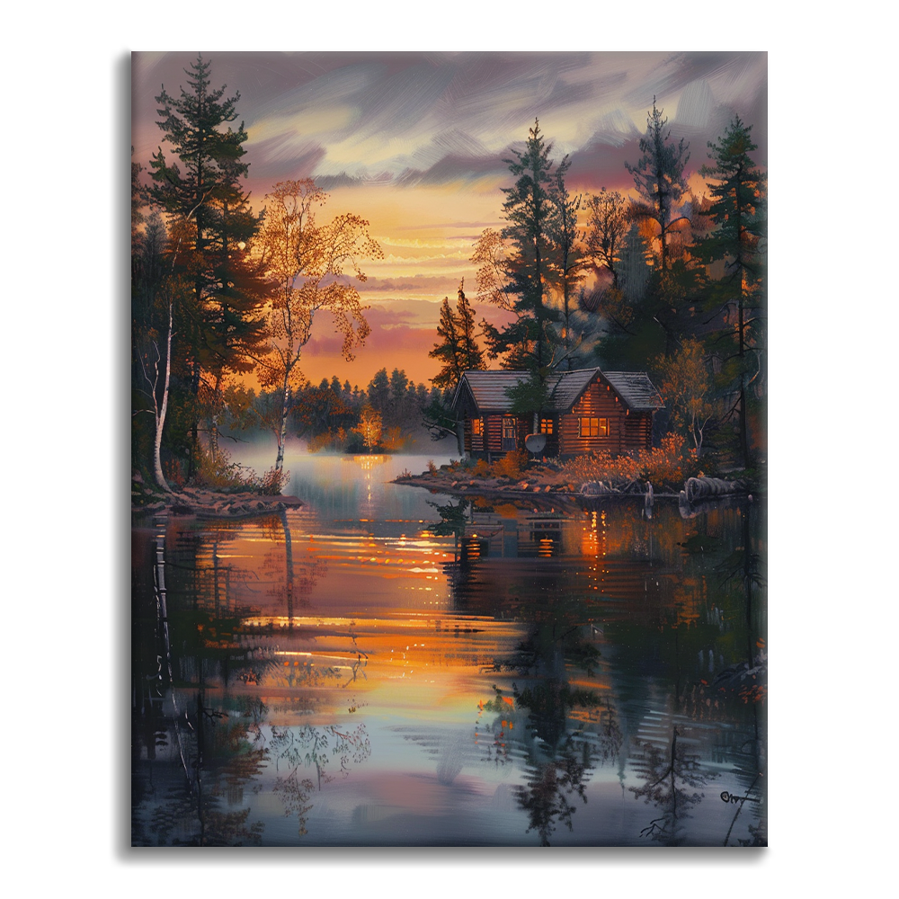 Casa Sobre El Agua - Pintar por Números