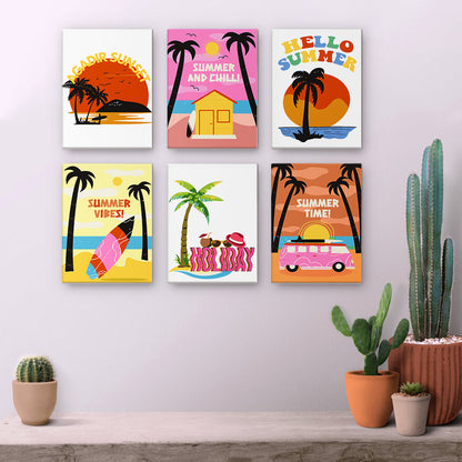Sol y Palmeras – Pintar por números