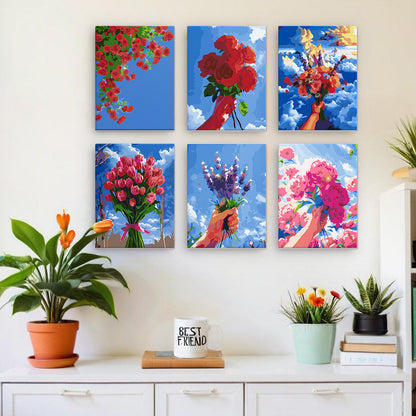 Cielo en Flor – Pintar por números