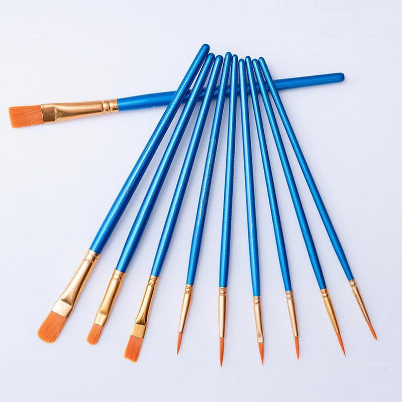 Set de Pinceles Profesionales (10 Piezas)