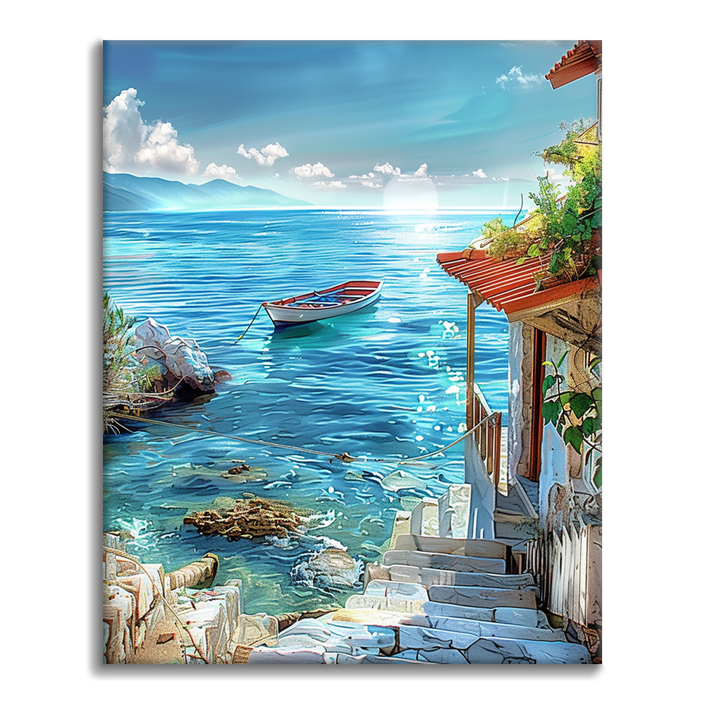 Cabaña Junto Al Mar - Pintar por Números
