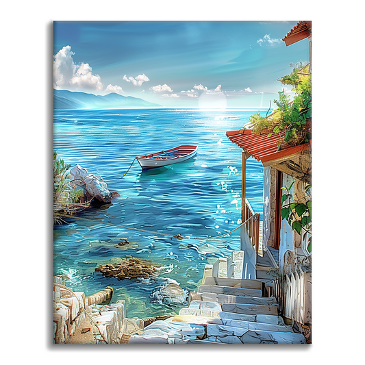 Cabaña Junto Al Mar - Pintar por Números