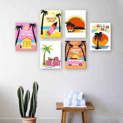 Sol y Palmeras – Pintar por números