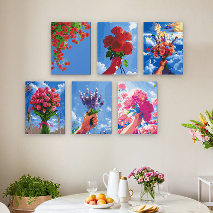 Cielo en Flor – Pintar por números