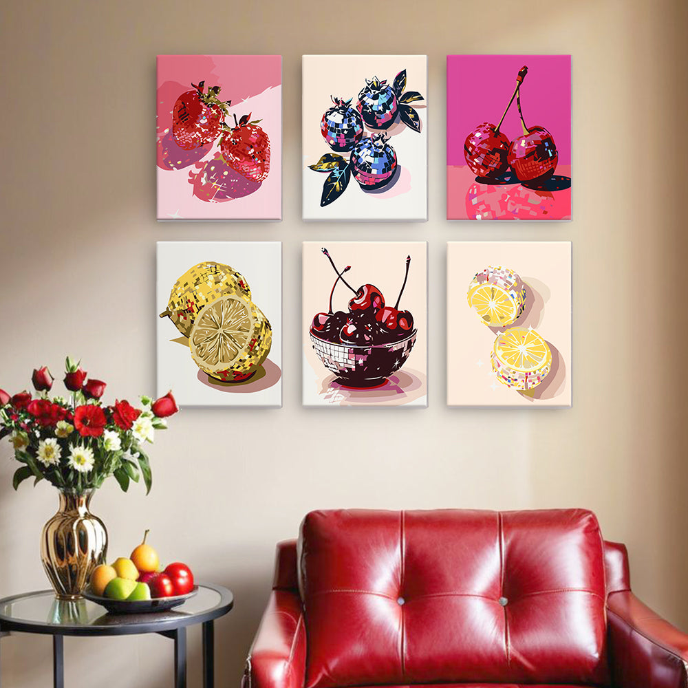 Fruta Luminosa – Pintar por números