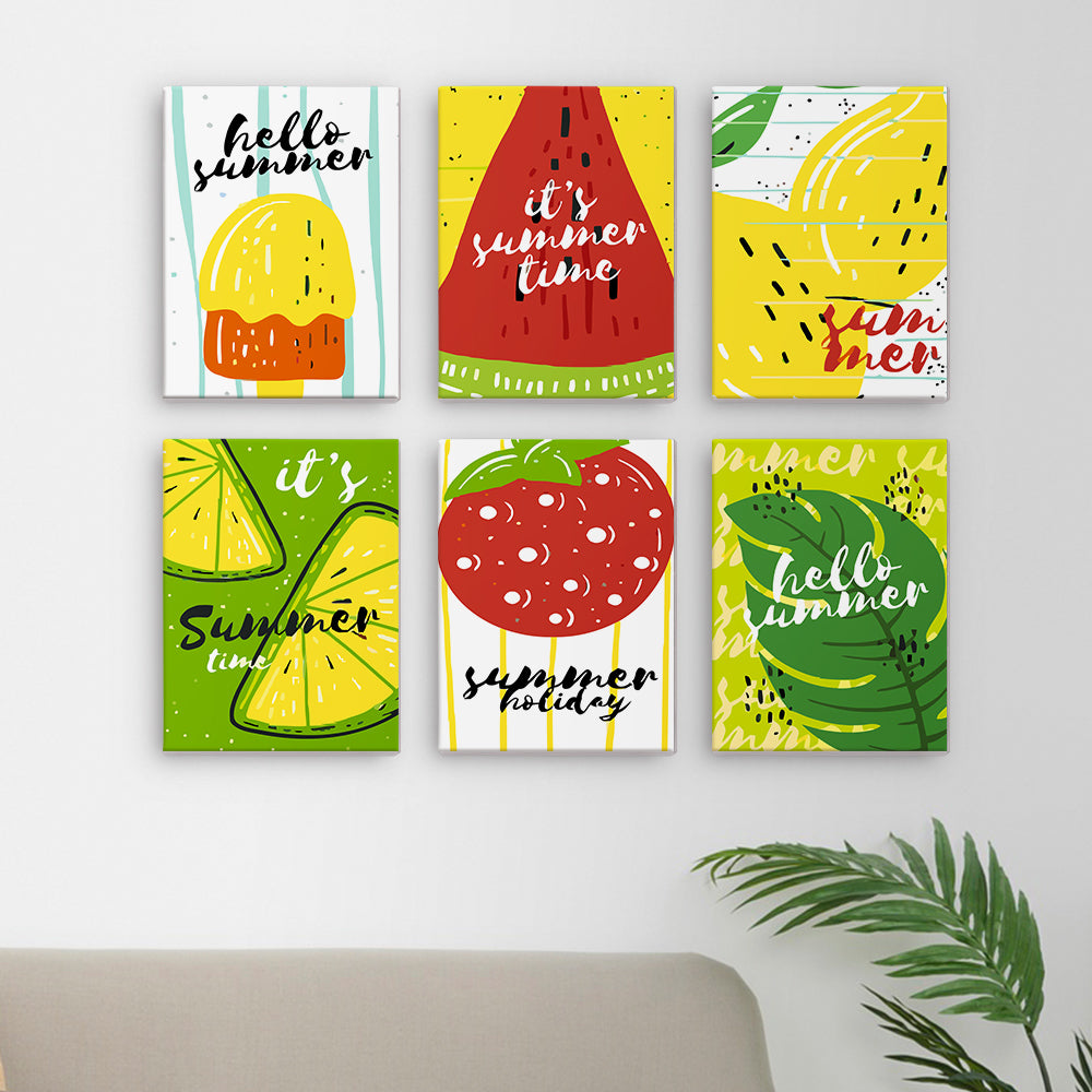 Fruta de Verano – Pintar por números
