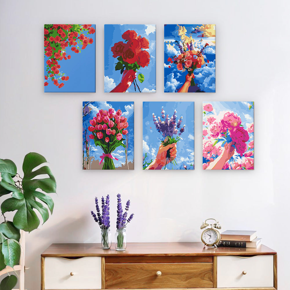 Cielo en Flor – Pintar por números