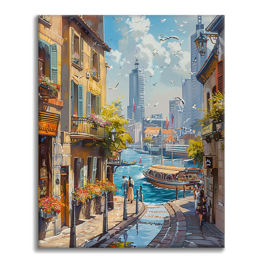 Paseo marítimo - Pintar por Números