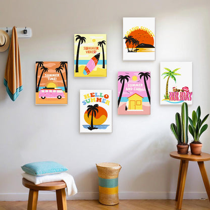 Sol y Palmeras – Pintar por números