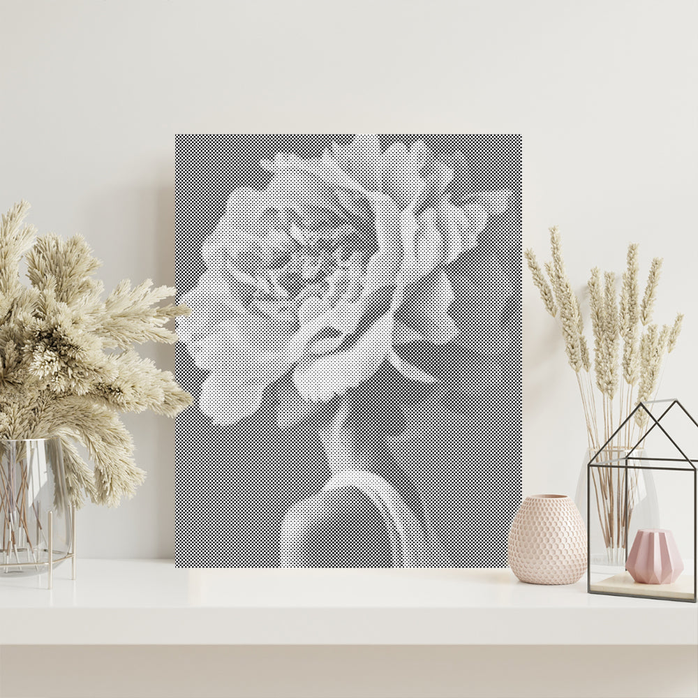 Woman Flower - Pintura por puntos