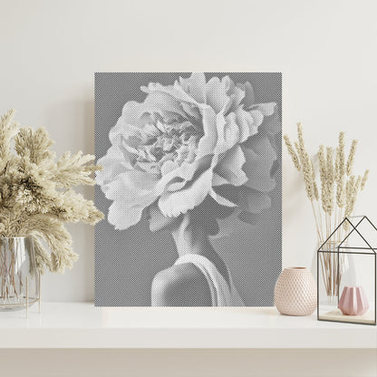 Woman Flower - Pintura por puntos
