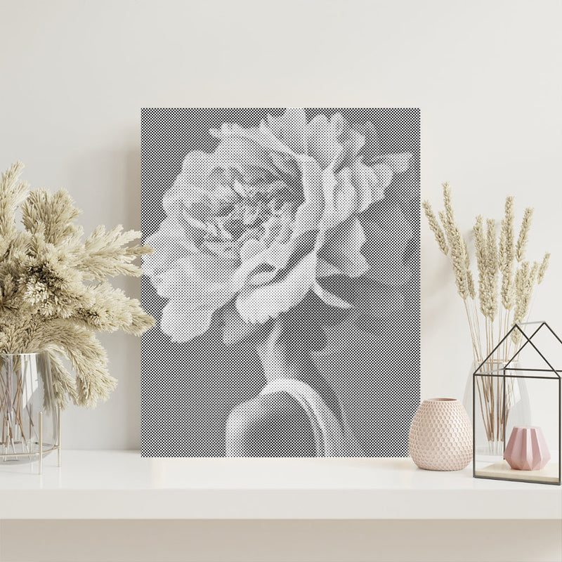 Woman Flower - Pintura por puntos