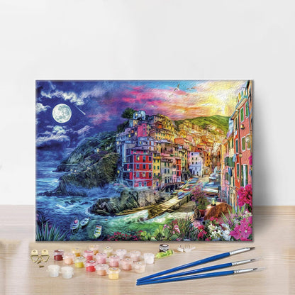 Noche y día cinco - Pintar por Números