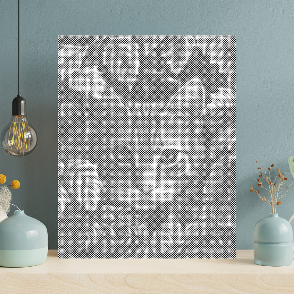 Leaves and Cat - Pintura por puntos
