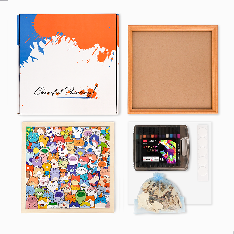 Dulces delicias - Puzzle de madera para colorear