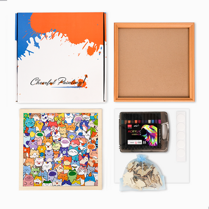 Dulces delicias - Puzzle de madera para colorear