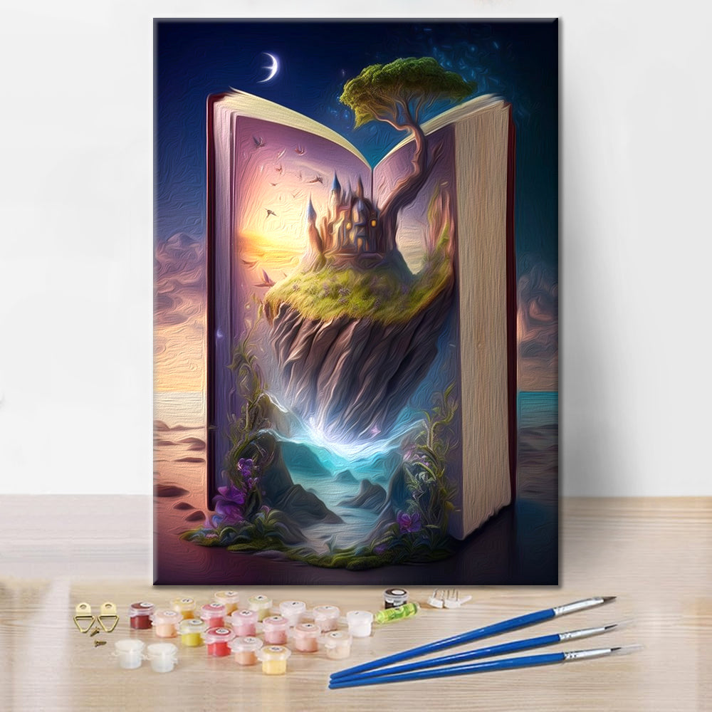 Cuento de hadas que sale de un libro - Pintar por Números