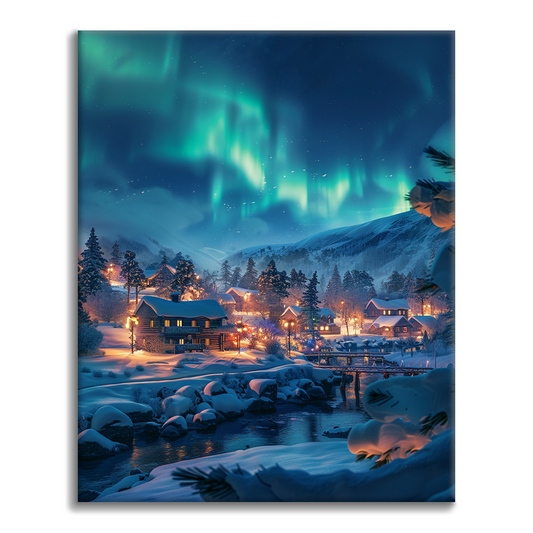 Ciudad suiza - Pintar por Números
