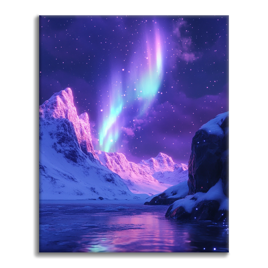 Aurora Psicodélica - Pintar por Números