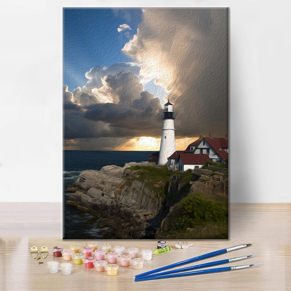 Faro Solitario - Pintar por Números