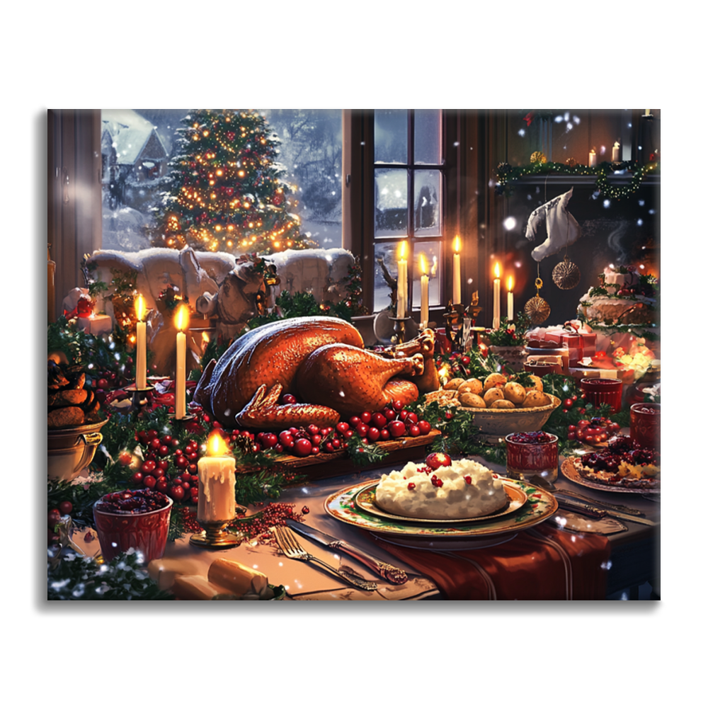 Cena De Navidad - Pintar por Números