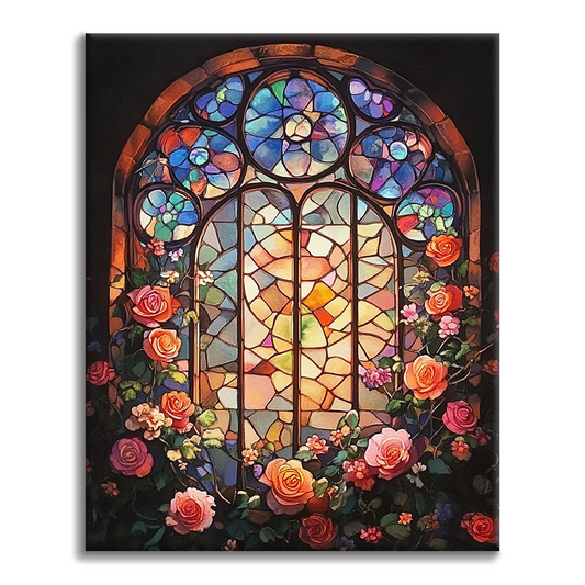 Ventana Florida - Pintar por Números