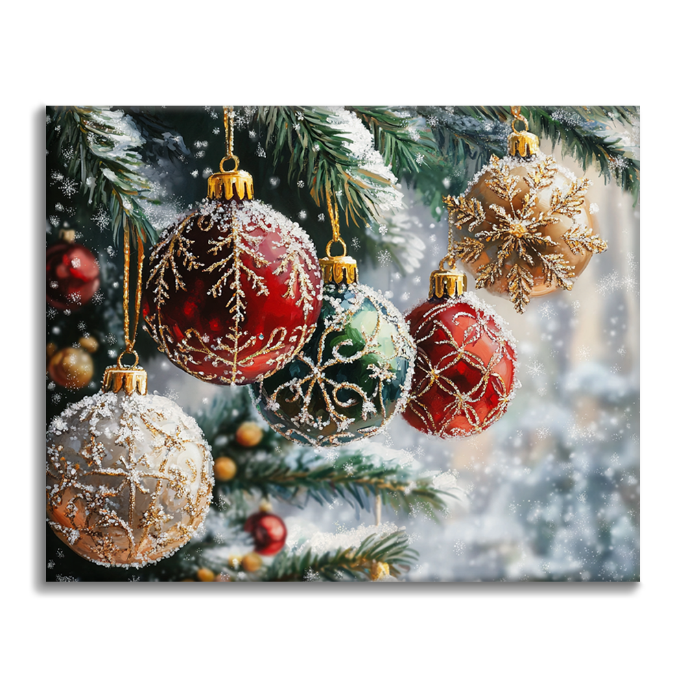 Bolas De Navidad - Pintar por Números