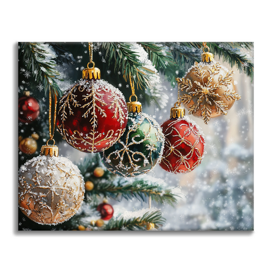 Bolas De Navidad - Pintar por Números