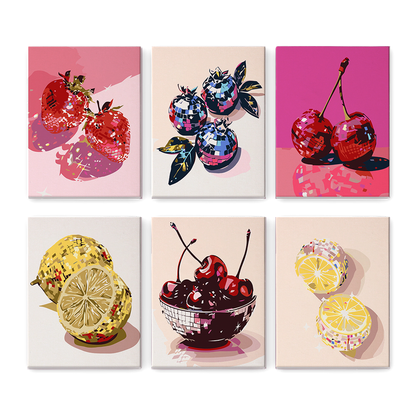 Fruta Luminosa – Pintar por números