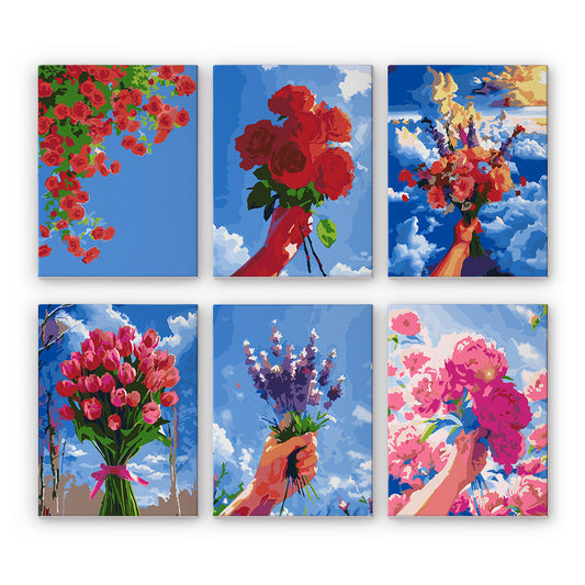 Cielo en Flor – Pintar por números