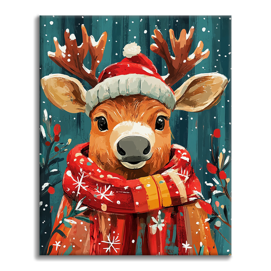 Reno De Navidad - Pintar por Números