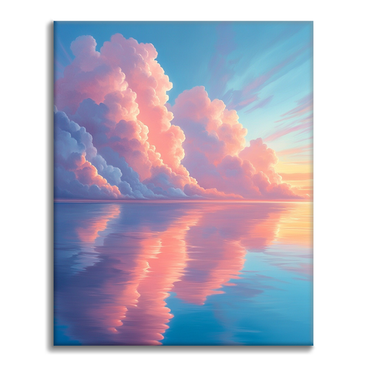 Nubes De Ensueño En El Espejo - Pintar por Números