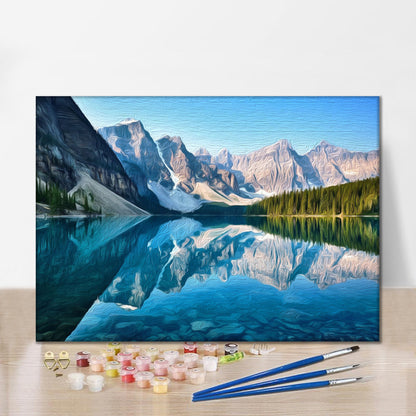 Lago De Montaña - Pintar por Números