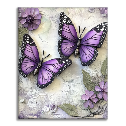 Mariposa Morada - Pintar por Números