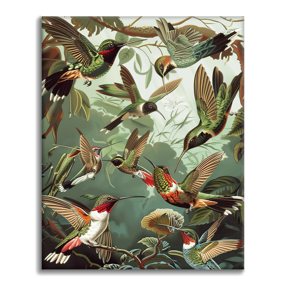 Colibrí Trochilidae - Pintar por Números