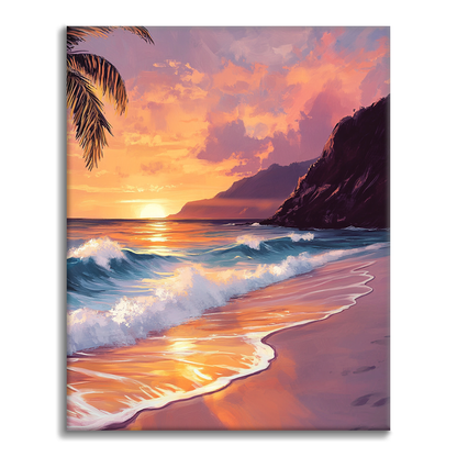Puesta De Sol De Ensueño - Pintar por Números