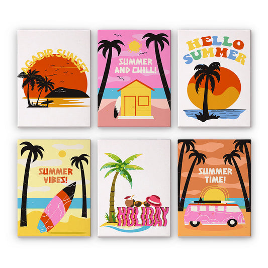 Sol y Palmeras – Pintar por números