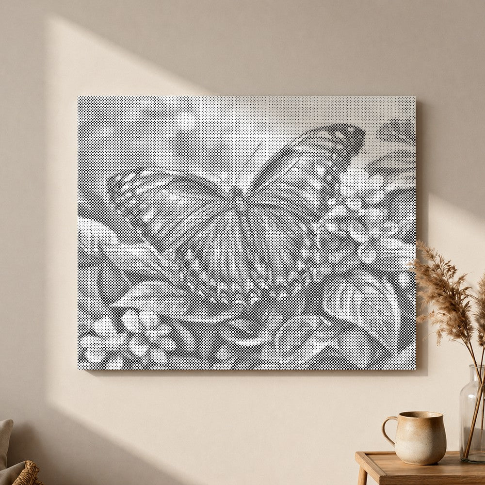 Blue Butterfly - Pintura por puntos