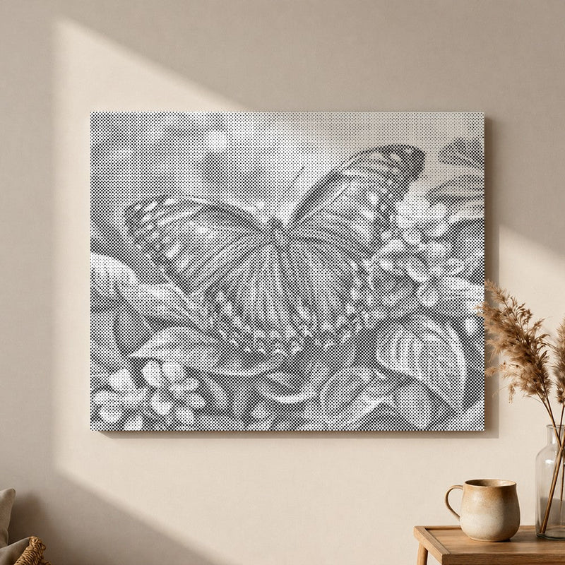 Blue Butterfly - Pintura por puntos