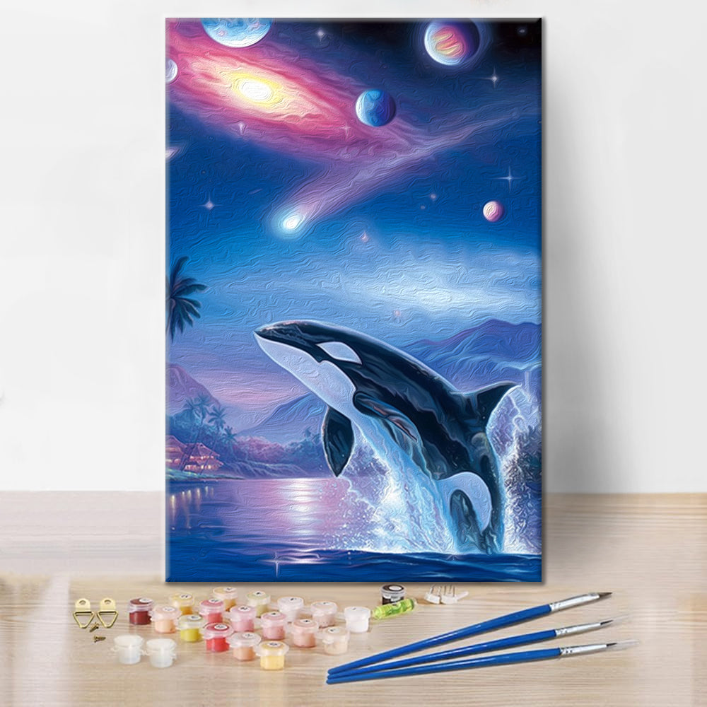 Planeta Ballena Aurora - Pintar por Números