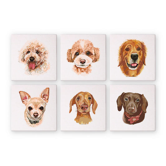 Conjunto de Perros - Pintar por Números