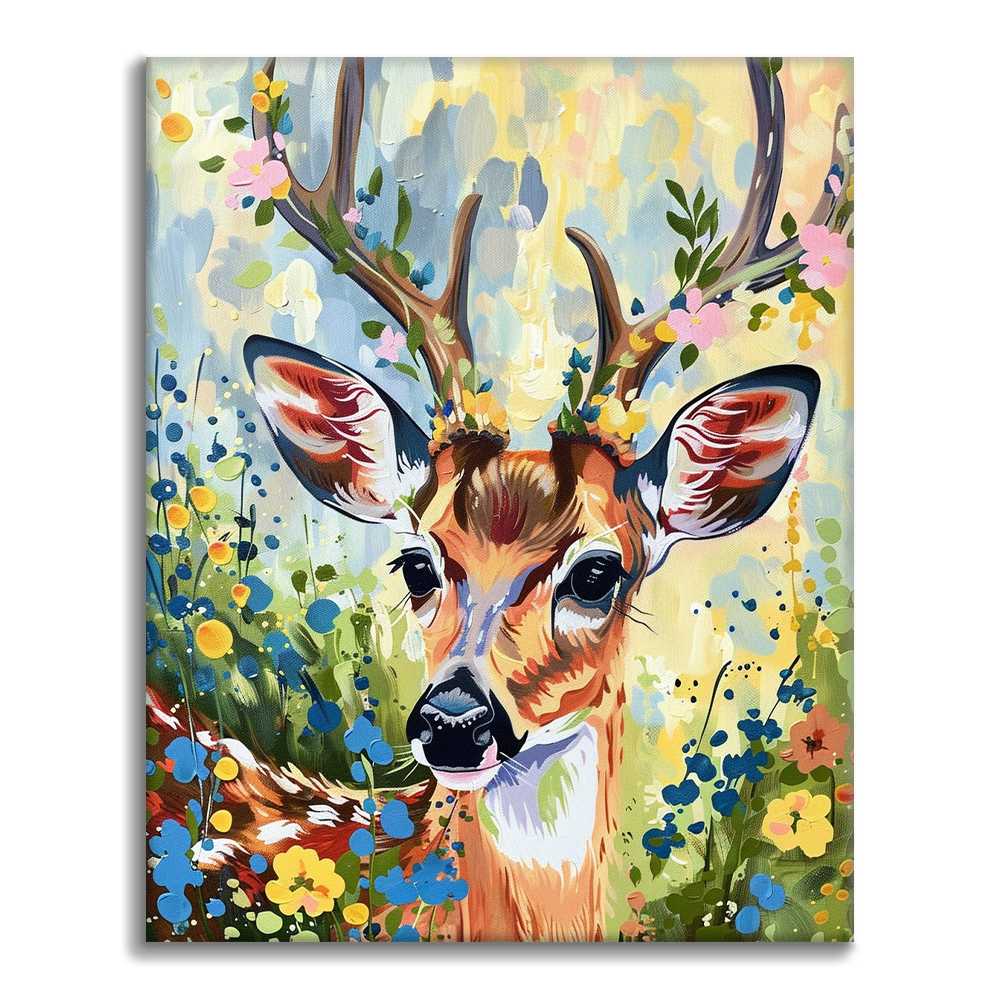 Ciervo De Primavera - Pintar por Números