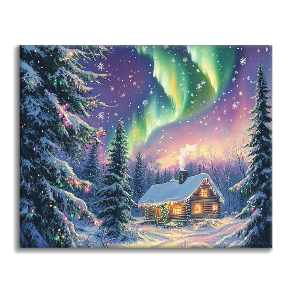 Navidad Y Aurora - Pintar por Números