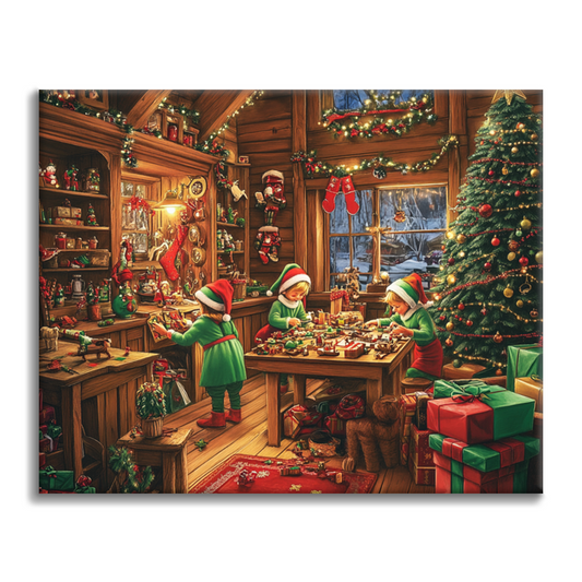 Elfo De Navidad - Pintar por Números