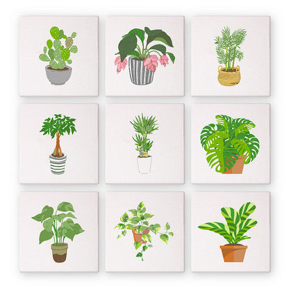 Plantas Verdes - Pintar por Números