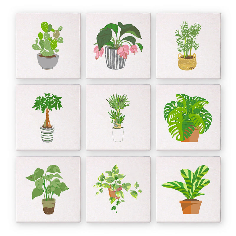 Plantas Verdes - Pintar por Números