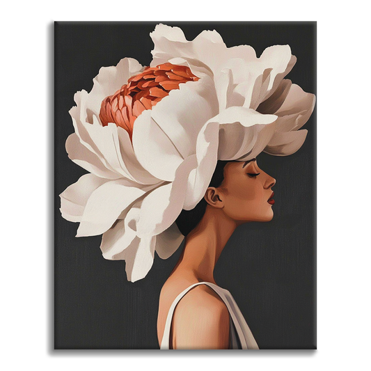 Flor Y Mujer - Pintar por Números