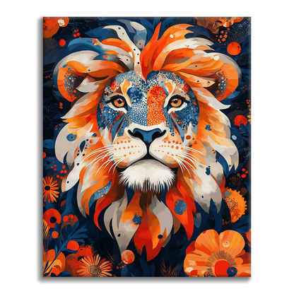 León Corazón Valiente - Pintar por Números