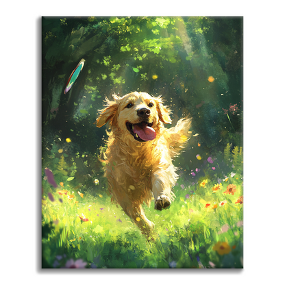 Perro Perdiguero Dorado - Pintar por Números