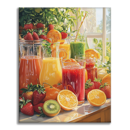 Jugos De Cocina Soleados - Pintar por Números